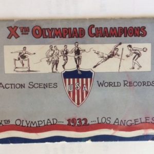 1932 Los Angeles Olympics Brochure cover