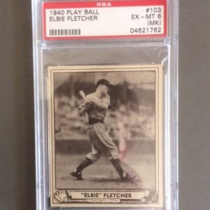 1940 Play Ball Baseball Card EX-MT Elbie Fletcher