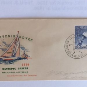 1956 Olympics in Melbourne Australia Cover
