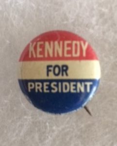 1960 Kennedy for President small RWB pinback