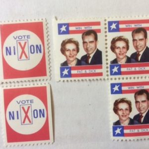 5 Nixon Campaign stamps