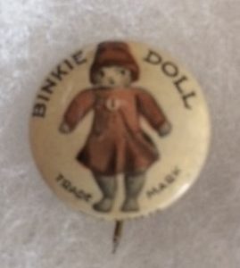 Binkie Doll Pinback old