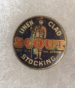 Boy Scout Stockings Advertising Pinback