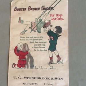 Buster Brown Shoes Advertising Bag 1920s front