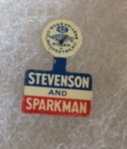 Small Stevenson Sparkman tab 1952