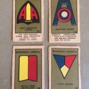 WW I Strip Cards US Insignia Group 6 better