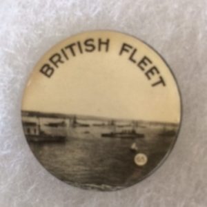 World War I British Fleet Pinback