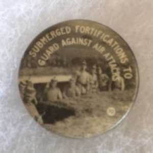 World War I German Forces in Trenches Pinback