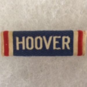 Hoover for President Cloth Pin 1932