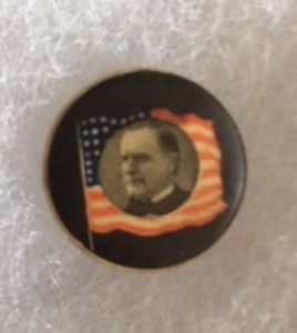 President McKinley Memorial pinback