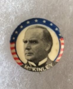 McKinley for President pinback