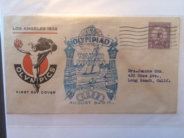 1932 Los Angeles Olympics envelope