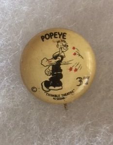 1930s Popeye Los Angeles Pinback