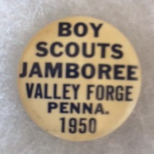 1950 Boy Scouts Jamboree Valley Forge Pinback