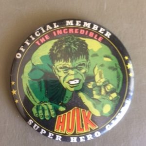 3.5 inch The Incredible Hulk Comic Pinback