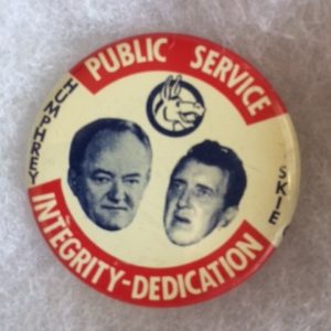 Humphrey Muskie Public Service Pinback