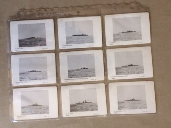 Japan Naval Ship Indentification Cards front