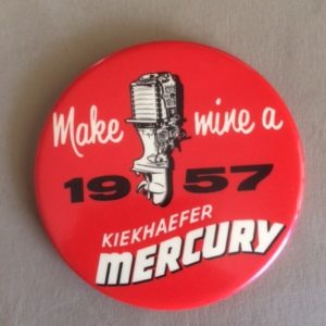 Mercury Outboard Motor Advertising Pinback 1940s