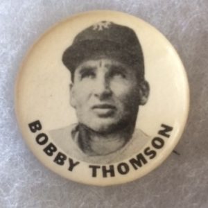 NY Giants Bobby Thomson PInback 1950s
