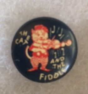 Old Cat in the Fiddle Pinback