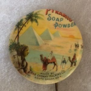 Pyramid Soap Powder Advertising Pinback 1910