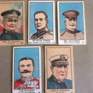 WWI Officer Strip Cards 5