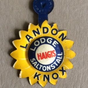 Landon Knox Lodge scarce tab 1936