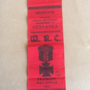1903 Ribbon Womens Relief Corp Fremont Nebraska