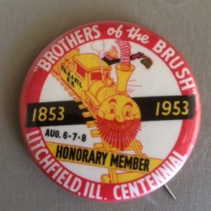 Brothers of the Brush 1953 Litchfield IL Pinback