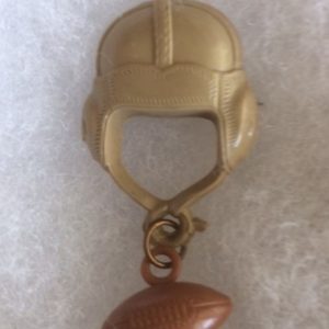 Celluloid Old Football Helmet and Ball Pin
