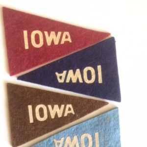 Iowa College Felt Flags 4