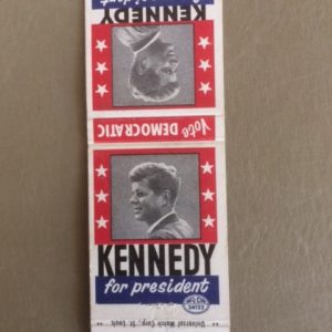 John F Kennedy for President Matchbook