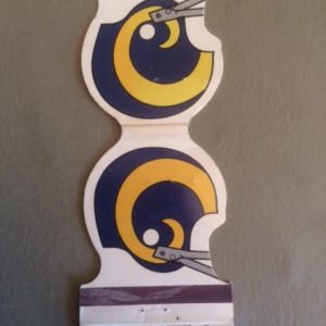 Los Angeles Rams 1980 Matchbook front