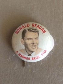 Ronald Reagan Actor Pinback