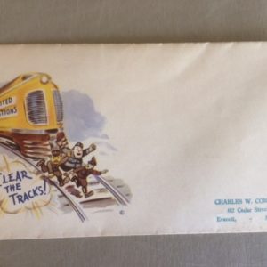 WWII Clear the Tracks Patriotic Envelope