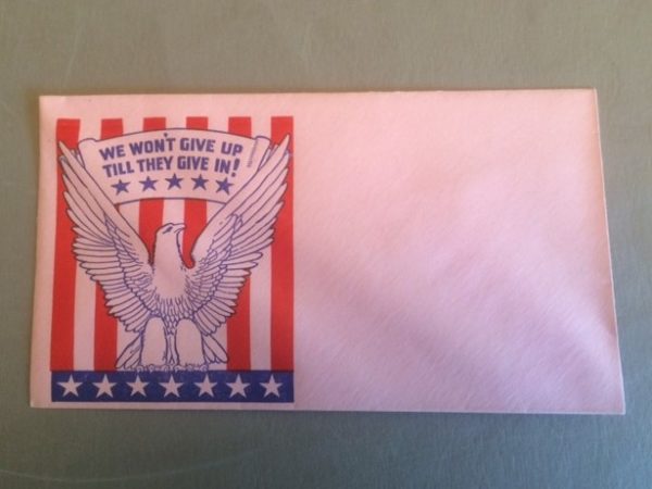 WWII Patriotic Envelope Dont Give Up