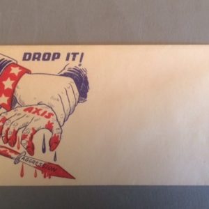 WWII Patriotic Envelope Drop It Axis