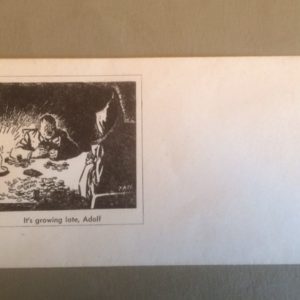 WWII Patriotic Envelope Its Growing Late Adolf Hilter