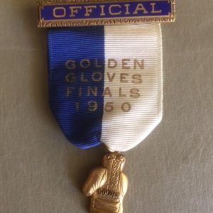1950 Golden Gloves Final Official Badge