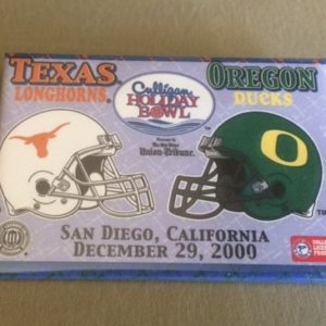 2000 Holiday Bowl Texas vs Oregon Pinback