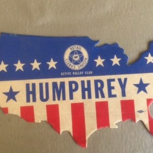 Humphrey Map of USA Window Sticker