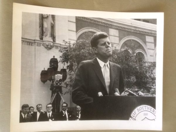 JFK Speech at USC Campus circa 1960