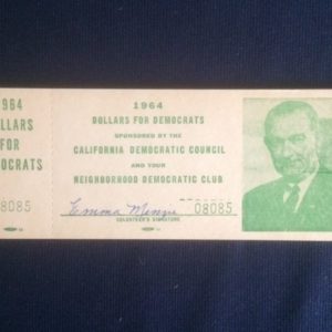 LBJ 1964 Dollars for Democrats Booklet