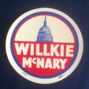 Large Willkie McNary Sticker