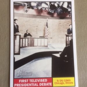 Topps Card First Televised President Debate with Kennedy and Nixon