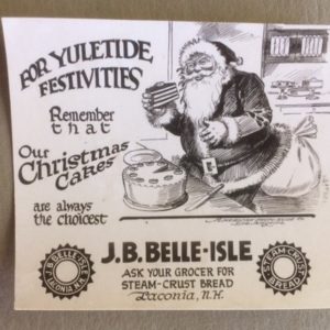 1920s Santa Advertising Card Bread