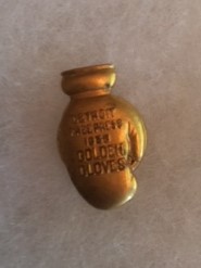 1938 Detroit Free Press Golden Gloves Metal Pin