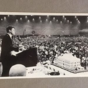 John F Kennedy Large Card -fund raiser 5-27-1961