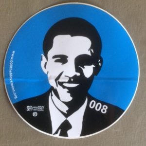 Large Obama window sticker 2008