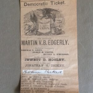 Democratic Paper Ticket 1882